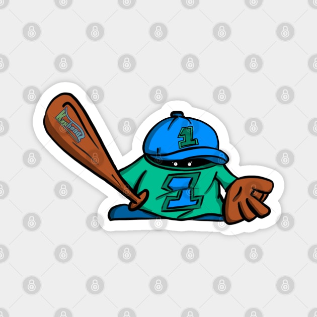 Kapheads™ Baseball Magnet by skrbly