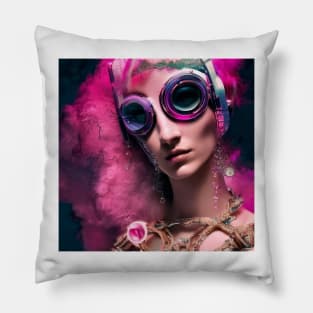 Steampunk lady Pillow