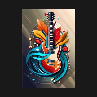 Abstract Guitar T-Shirt