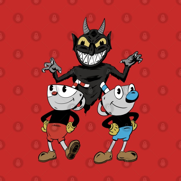 Cuphead and Mugman by Black Snow Comics