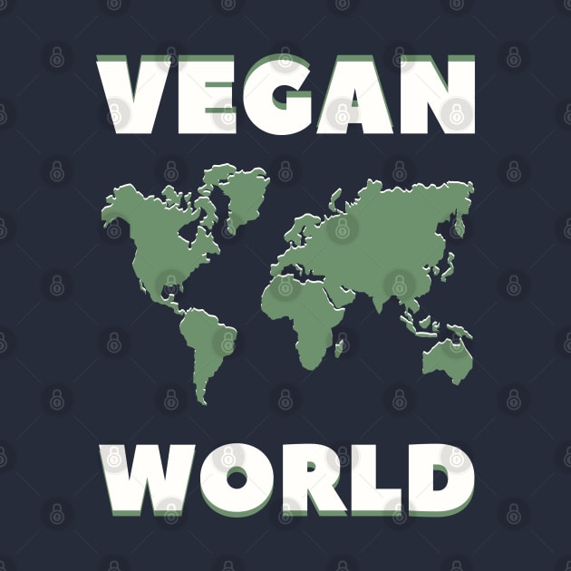 (Map of the) VEGAN WORLD by TJWDraws