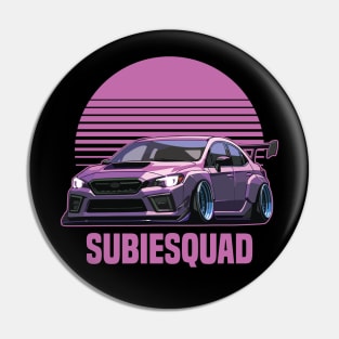 Subaru WRX STI Car Art - Impreza Widebody Modified JDM Sports Car Pin