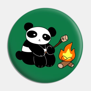 Campfire Panda Pin