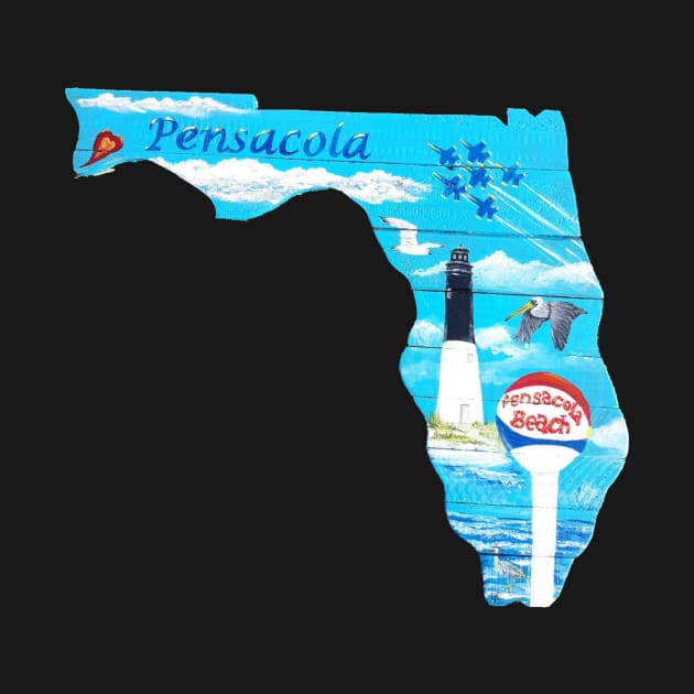Pensacola Florida Icons by Cottin Pickin Creations