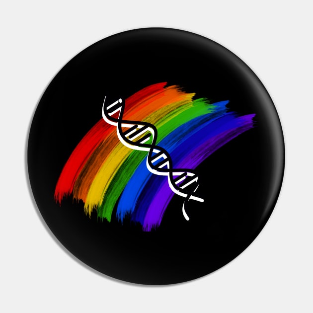 Rainbow DNA Pin by Sci-Emily