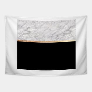 Black and gold marble IV Tapestry