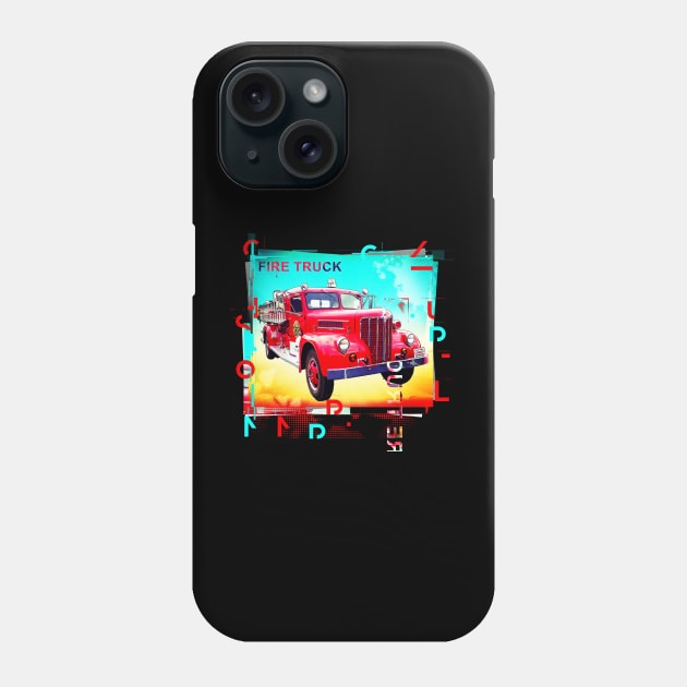 Old Fire Truck Phone Case by remixer2020