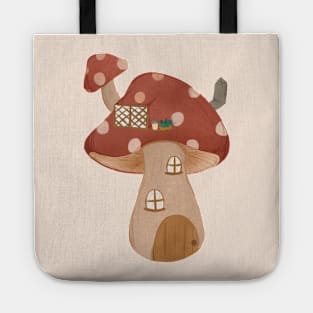 mushroom house Tote