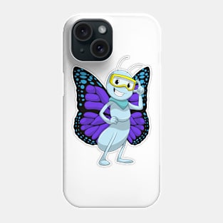 Butterfly with Goggles Phone Case