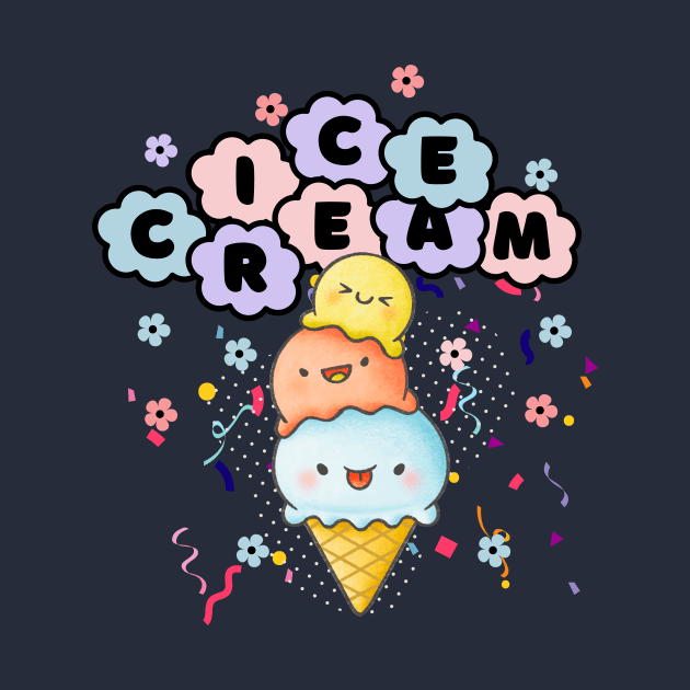 Ice Cream Lovers - Cute Ice Cream by RealNakama