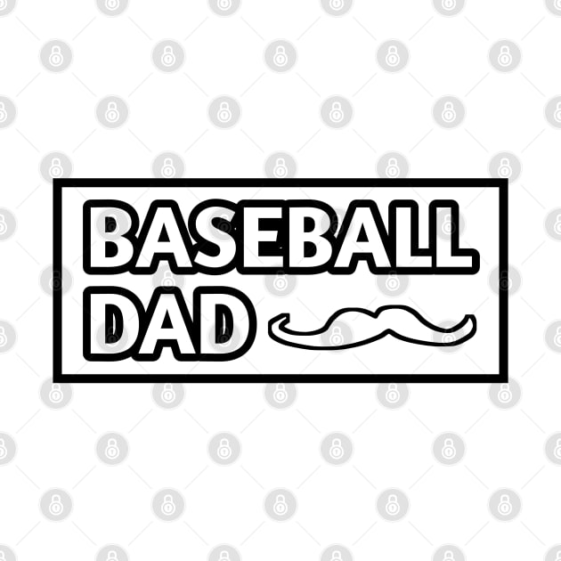 Baseball Dad, Gift for Baseball Players With Mustache by BlackMeme94