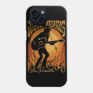 Neil Young - Retro Color Phone Case