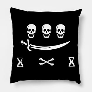 Jolly Roger Pirate Flag - Pirate Jean Thomas Dulaien Flag Pillow