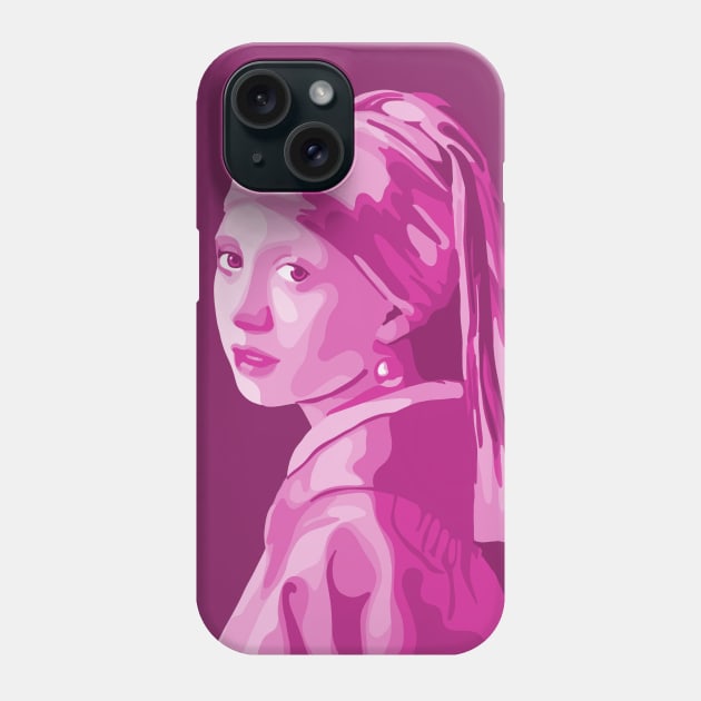 Girl With A Pearl Earring Phone Case by Slightly Unhinged