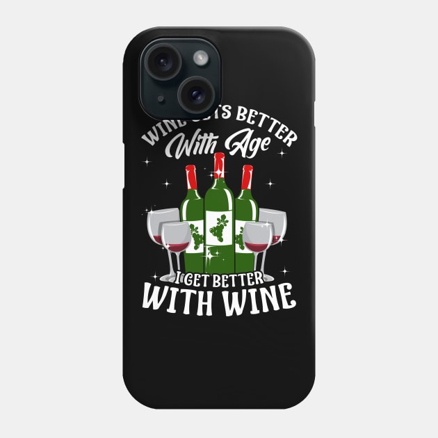 Funny Wine Lover Tee Phone Case by KsuAnn