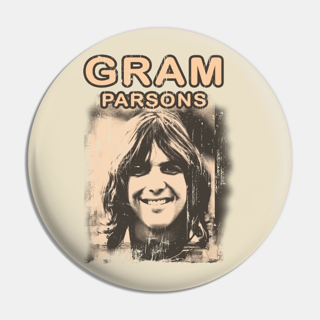 Gram Parsons LOVE Pin by freshtext Apparel10