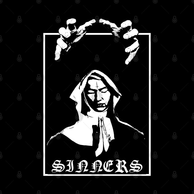 Sinners - Black Metal Design - Black by Vortexspace