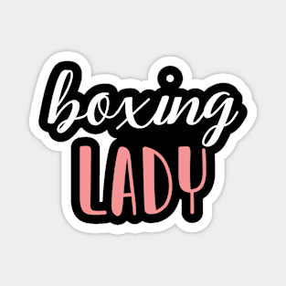 boxing lady - boxing girl Magnet