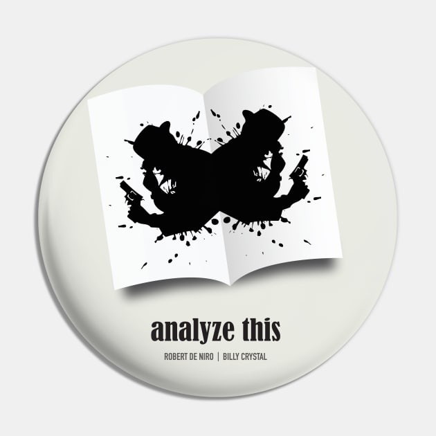 Analyze This - Alternative Movie Poster Pin by MoviePosterBoy