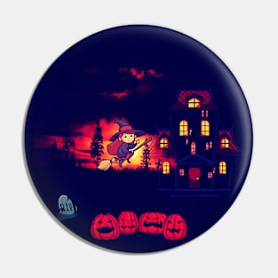 Halloween Party Design Pumpkin Art Pin