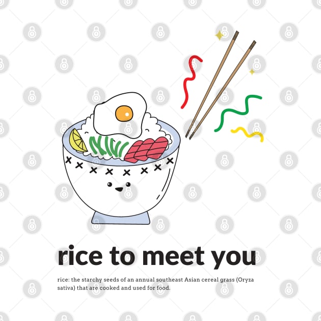 rice to meet you by fleurdesignart