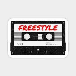 Retro 80s Music Freestyle Mixtape Red Magnet