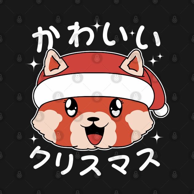 Kawaii Christmas Red Panda by Bruno Pires