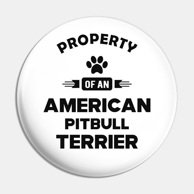 American Pitbull Terrier - Property of an american pitbull terrier Pin by KC Happy Shop