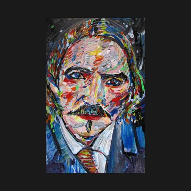 ROBERT LOUIS STEVENSON acrylic portrait by lautir