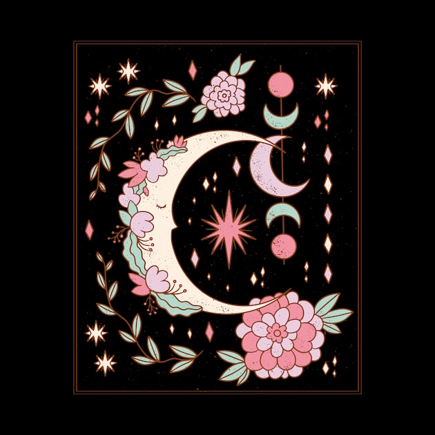 Flower Children Moon by Urban_Vintage