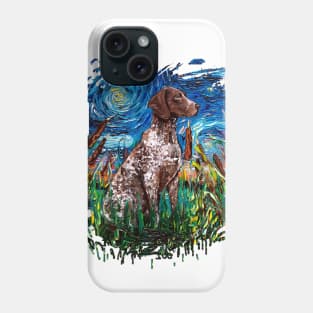 German Shorthair Pointer Night (version 2) Phone Case