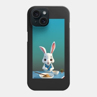 A Rabbits got to eat and why not eat ramen Phone Case