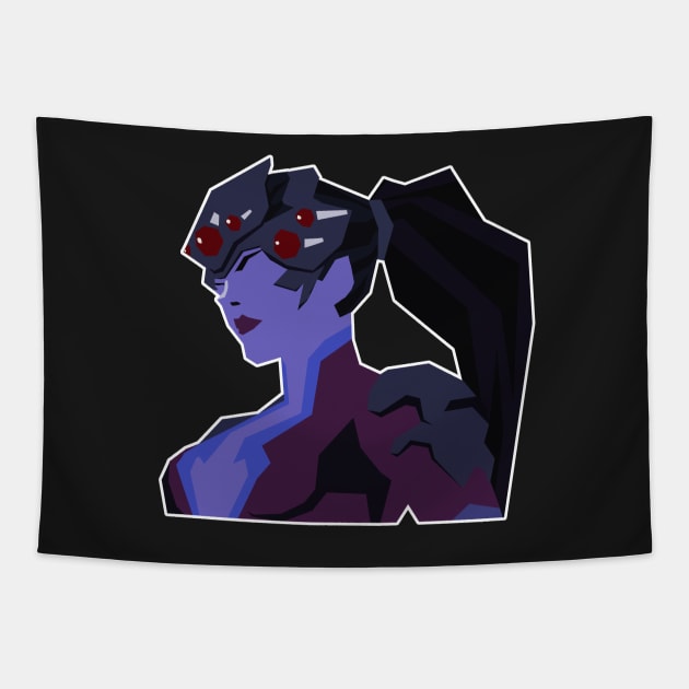 WidowMaker Graffiti Tapestry by JamesCMarshall