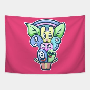 Kawaii doodle monster Tapestry