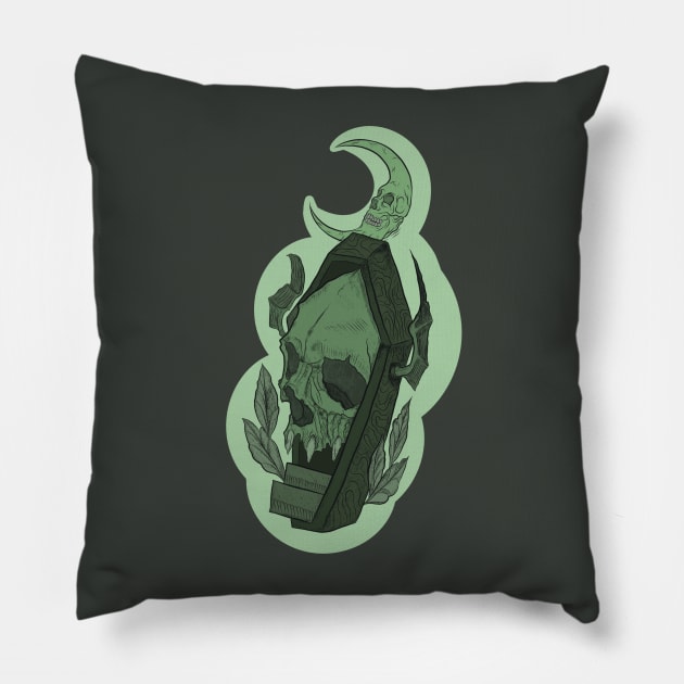 Grave of death Pillow by InspirationColor