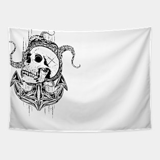 skull and tentacles Tapestry