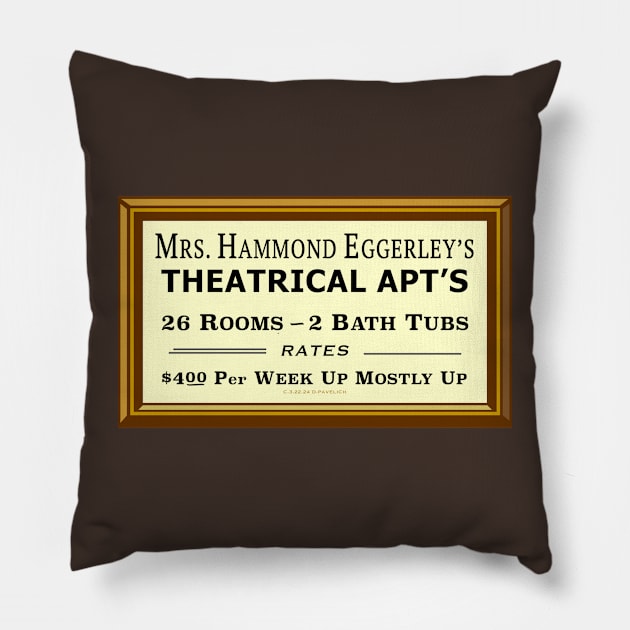 Theatrical Apartments Pillow by Vandalay Industries