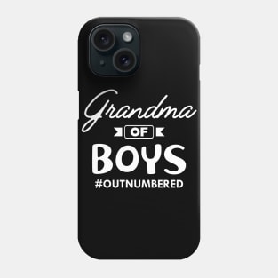 Grandma of boys #outnumbered Phone Case