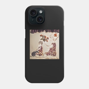 International Mother's Day Painting with Flowers Phone Case