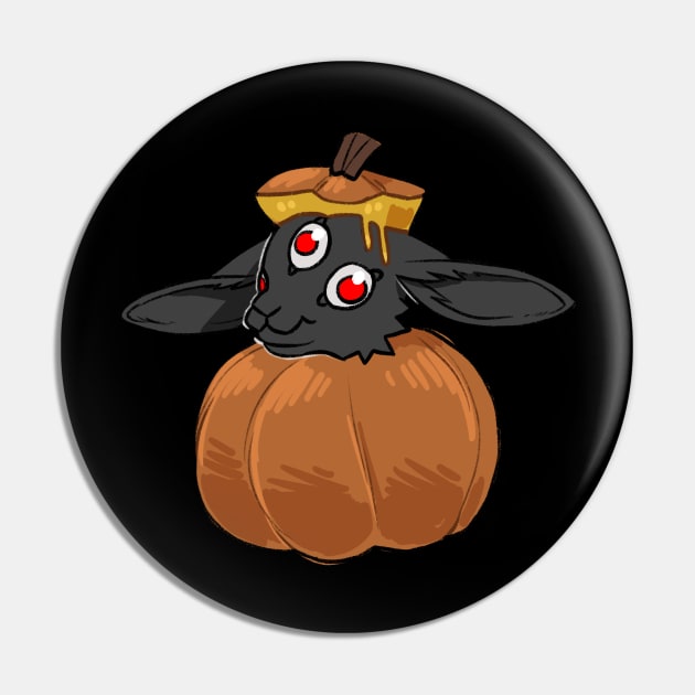 Halloween Triclops Rabbit Pin by owlapin