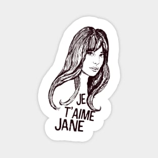 Je T’aime Jane Birkin Magnet