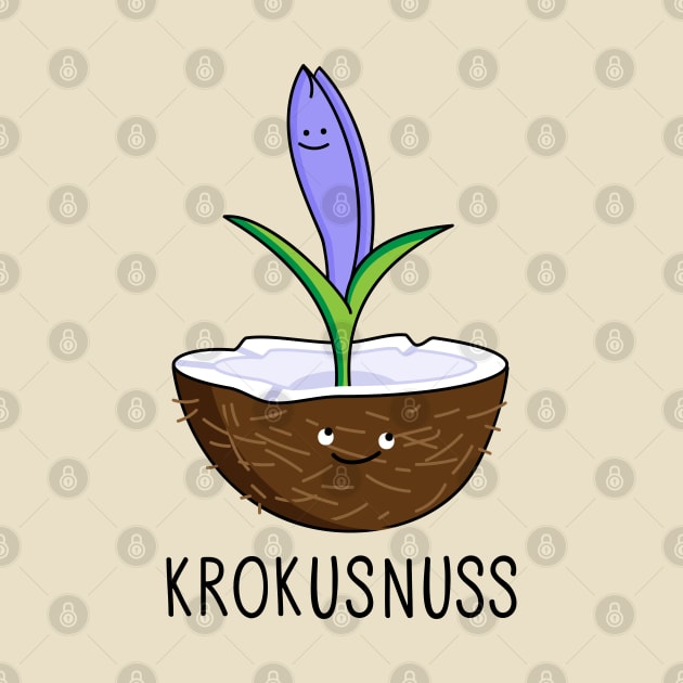 Funny crocus with coconut by spontania