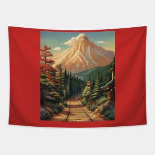 Japanese Manitou Incline Vintage Dad Hiking Mode Tapestry