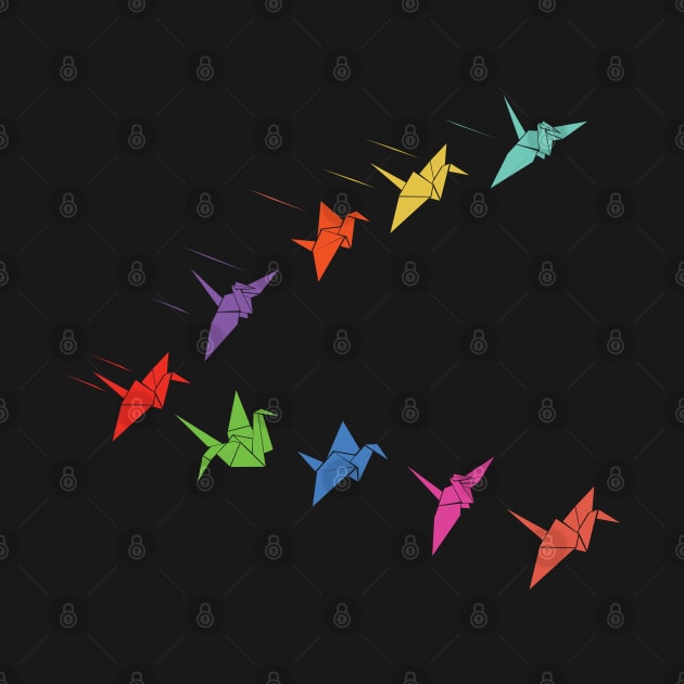 Paper Cranes by CrissWild