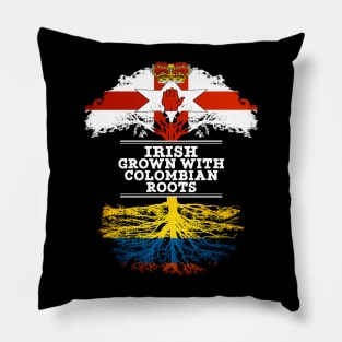 Northern Irish Grown With Colombian Roots - Gift for Colombian With Roots From Colombia Pillow