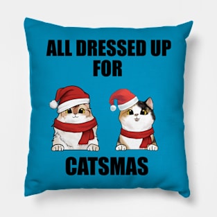 All Dressed Up For Catsmas Pillow