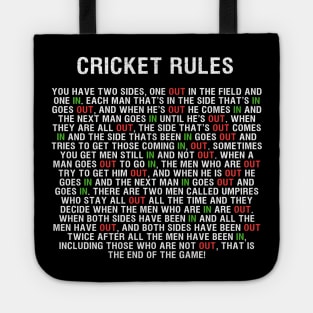 Cricket Rules Tote