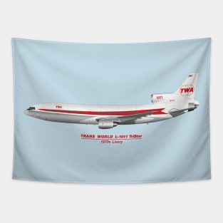 1970s TWA Tristar Tapestry