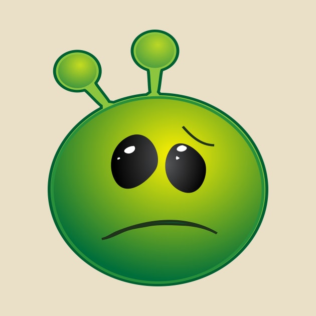 Funny Alien Monster ET Extraterrestrial Martian Green Man Emoji for Women, Men and Kids 5 by PatrioTEEism