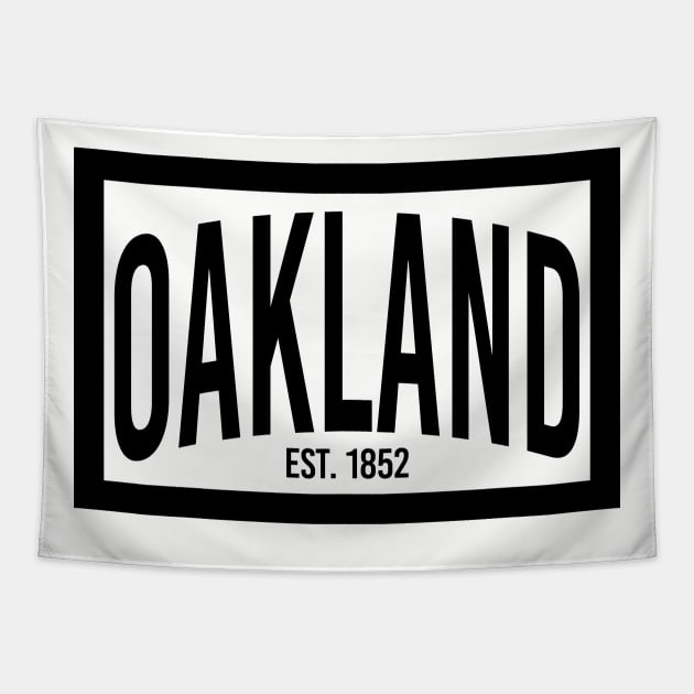 Oakland est. 1852 Tapestry by mikelcal